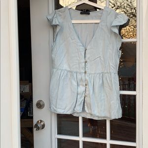 Sanctuary Sleeveless Button Up Shirt